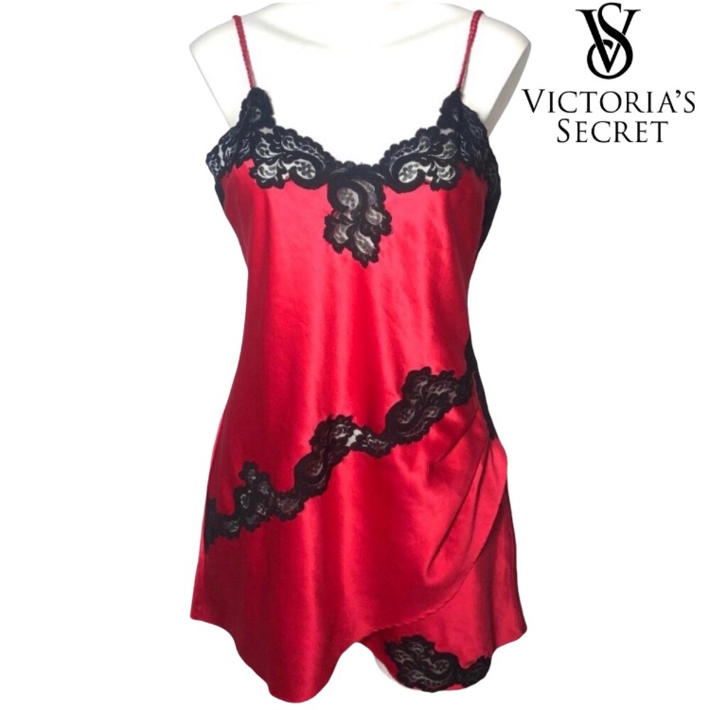 Vintage Victorias Secret Gold Label Satin Slip